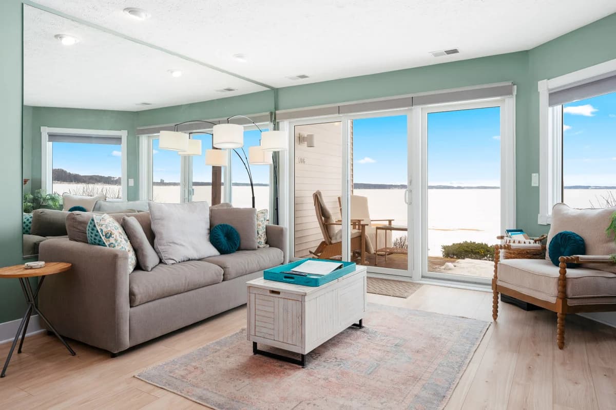 A professionally managed Coastal Stay interior